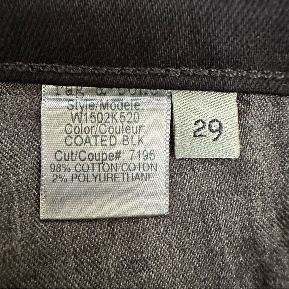 Rag & Bone Coated Black Mid Rise Skinny Jeans Size 29 - Picture 12 of 12